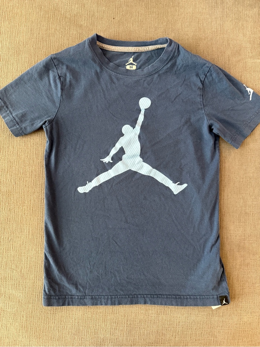 Jordan Navy Blue Tee with Light Blue Jumpman
